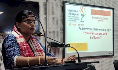 বোকাখাতত পোষণ মাহৰ বিভিন্ন কাৰ্যসুচী :  বাল্য বিবাহৰ বিৰুদ্ধে মহাবিদ্যালয়ত সজাগতা সভা :