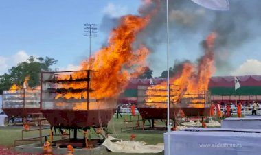 2479 rhino horns burned into ashes in Assam on the occasion of World Rhino Day.