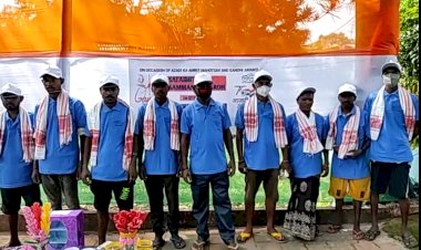 বোকাখাতত জাতিৰ পিতা মহাত্মা গান্ধীৰ ১৫২ সংখ্যক জন্ম জয়ন্তী আৰু আজাদি কা অমৃত মহোৎসৱ উদযাপন  :