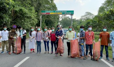 কাজিৰঙা ৰাষ্ট্ৰীয় উদ্যানত বন্যপ্ৰাণী সপ্তাহ :  হলৌ বান্দৰ দিৱস উদযাপন  : কাঞ্চনজুৰি এনিমেল কৰিডৰত চাফাই অভিযান :