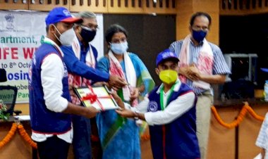 বোকাখাতৰ জে ডি এছ জি মহাবিদ্যালয়ৰ ৰাষ্ট্ৰীয় সেৱা যোজনাৰ স্বেচ্ছাসেৱকলৈ স্বীকৃতি  :   বন্যপ্ৰাণী সপ্তাহৰ সামৰণী অনুষ্ঠানত  বিশেষ বঁটা  প্ৰদান  :