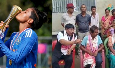 ভাৰতীয় মহিলা ক্ৰিকেট দলত স্থান লাভ কৰা বোকাখাতৰ উমা ছেত্ৰীৰ বাসগৃহত মন্ত্ৰী অতুল বৰা  : কান্ধুলিমাৰীৰ উমা ছেত্ৰীৰ বসগৃহলৈ যোৱা উপ পথ নিৰ্মানৰ নিৰ্দেশ  :