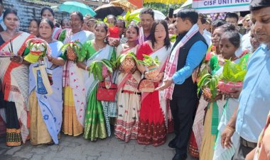 देश मे चल रहे मेरी माटी, मेरा देश अभियान  : अमृत कलश यात्रा  में शामिल हुए मंत्री अतुल बोरा :