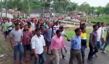 পূজাৰ আগতেই বিশ শতাংশ বোনাচ আদায় দিয়াৰ দাবীত বোকাখাতৰ বিহৰা চাহ বাগিচাত শ্ৰমিকৰ প্ৰতিবাদ :