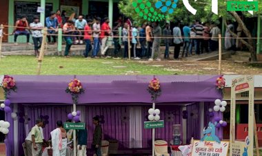লোকসভাৰ প্ৰথম পৰ্যায়ৰ ভোটগ্ৰহন :  ১০৫ নং বোকাখাত বিধানসভা সমষ্টিত ১৮৭ টা ভোট গ্ৰহণ কেন্দ্ৰত আৰম্ভ হৈছে ভোটগ্ৰহন  : পুৱা ৯ বজালৈকে ভোটদানৰ হাৰ ১২.৯৭ শতাংশ :
