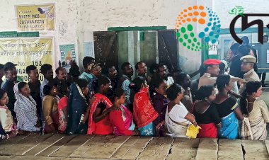 সন্ধিয়া ৯ বজালৈকে কাজিৰঙা সমষ্টিৰ বোকাখাতত ভোটগ্ৰহনৰ হাৰ ৭৪.২০ শতাংশ  : ভোটগ্ৰহন শান্তিপুৰ্ণ  :