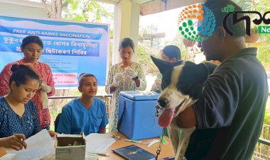 বোকাখাতত পোহনীয়া কুকুৰৰ বাবে জলাতংক ৰোগৰ বিনামুলীয়া প্ৰতিষেধক চিটা প্ৰদান শিৱিৰ :