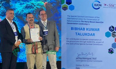 অসমৰ প্ৰকৃতি আৰু বন্যপ্ৰাণী সংৰক্ষণ বিজ্ঞানী ড০ বিভৱ কুমাৰ তালুকদাৰলৈ আন্তⵓৰাষ্ট্ৰীয় সংগঠন আই ইউ চি এন ৰ প্ৰজাতি সংৰক্ষণ আয়োগৰ দ্য হেৰী মেছেল”বঁটা ⵓ