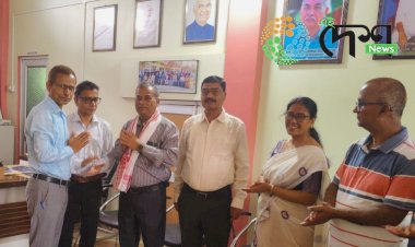 Freshers’ Welcome Ceremony at Bokakhat’s C N B Senior Secondary School: Donation of Books and Cupboards by Retired NERIST Professor Dr. Nidhuban Dev.