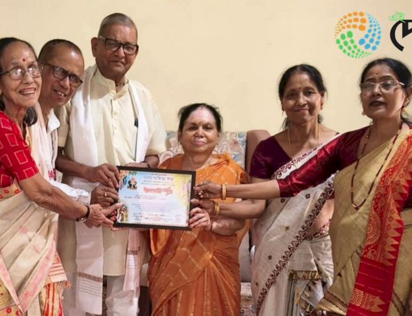 बोकाखात पूवति साहित्य सभा द्वारा वरिष्ठ एवं आजीवन सदस्यों का सम्मान :