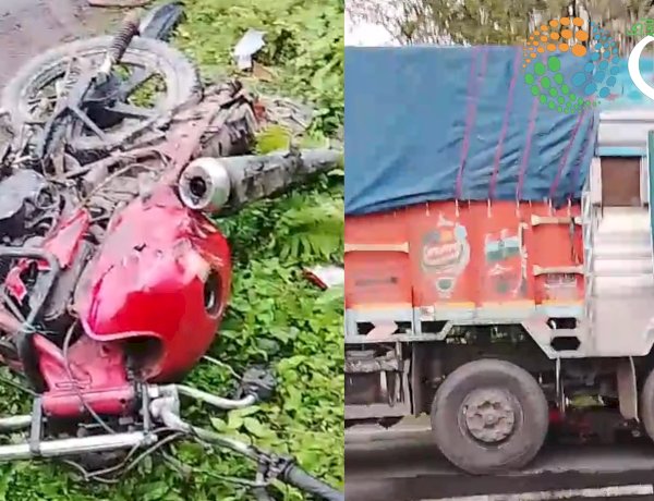 बोकाखात में दर्दनाक सड़क हादसा: तूफान के बीच काल बनी ट्रक की टक्कर, तीन युवकों की मौत :