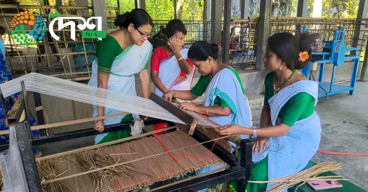 কাজিৰঙাৰ অগৰাতলীত মেটেকাৰ আঁহৰ কাপোৰ আৰু কাগজ নিৰ্মানৰ প্ৰশিক্ষণ : উপকৃত হৈছে স্থানীয় যুৱক যুৱতী  :