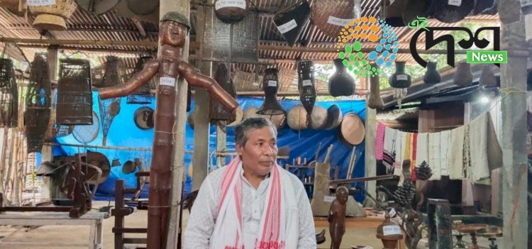 Opening of the Cultural Museum established through the Personal Initiative at Komargaon under Bokakhat Co District  :