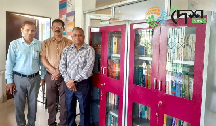 Freshers’ Welcome Ceremony at Bokakhat’s C N B Senior Secondary School: Donation of Books and Cupboards by Retired NERIST Professor Dr. Nidhuban Dev.